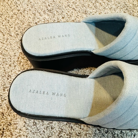 Azalea Wang Maggie Platform Sandal in Blue Size 7 Women’s NEW - Picture 10 of 10